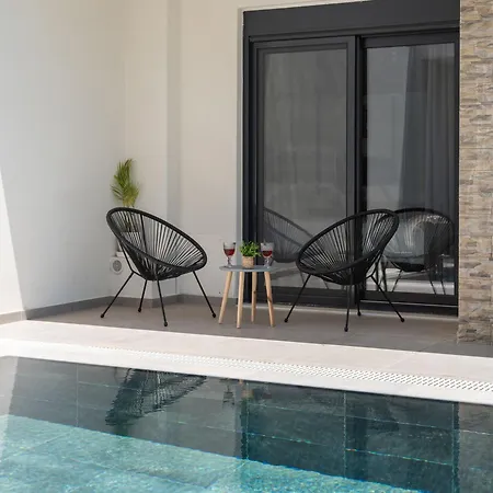 Elegant And Stylish With Pool Goúrnes